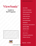 Guía de Usuario - ViewSonic PJD5112