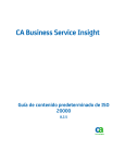 Guía de contenido predeterminado de ISO 20000 de CA Business