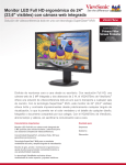 Monitor LED Full HD ergonómico de 24" (23,6" visibles