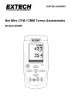 Hot Wire CFM / CMM Termo-Anemómetro