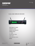 Shure SLX4L Logic User Guide Supplement