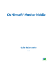 Guía del usuario de CA Nimsoft Monitor Mobile