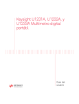 Keysight U1231A, U1232A, y U1233A Multímetro digital portátil