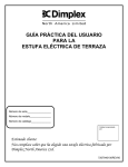 guía práctica del usuario para la estufa eléctrica de terraza