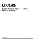 Guía de referencia rápida de Lexmark Interpret S400 Series