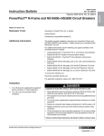 Instruction Bulletin PowerPact™ R-Frame and