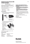 Unidad de alimentación USB KODAK KP1850
