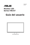 Monitor LED Series VW247 Guía del usuario