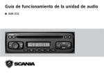 Guía de funcionamiento de la unidad de audio