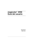 magicolor 2550 Guía del usuario