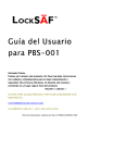 LockSaf PBS-001 Manual Spanish