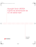 Keysight Serie U8030A Fuente de alimentación de CC de salida triple