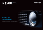 InFocus IN1500 Series Datasheet (Spanish)