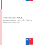 Guía del usuario JUNJI para cuentas de correo electrónico Microsoft
