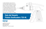 Guía del Usuario Pistola Dosificadora 725-HL