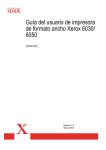 Guía del usuario de impresora de formato ancho Xerox 6030/ 6050