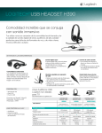 LOGITECH®USB HEADSET H390