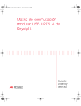Matriz de conmutación modular USB U2751A de Keysight