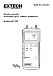 Guía del usuario Servicio pesado Manómetro para presión