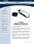 LP-N300U Adaptador Inalámbrico-N 300 Mbps para