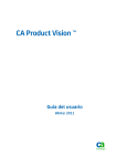 Guía del usuario de CA Product Vision