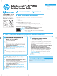 HP Color LaserJet Pro MFP M476 Getting Started Guide
