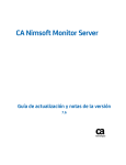 Guía de actualización y notas de la versión de CA Nimsoft Monitor