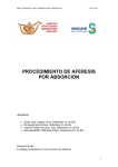 procedimiento de aferesis por absorcion