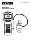 Guía del usuario Modelo 475055 Medidor digital de fuerza