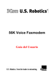 Especificaciones del 56k Voice Faxmodem