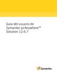 Guía del usuario de Symantec pcAnywhere™ Solution 12.6.7