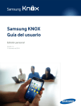 Guía del usuario (KNOX para el cliente)