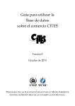Guía para utilizar la Base de datos sobre el comercio CITES