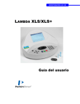 Lambda XLS/XLS+ Guía del usuario