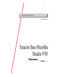 Generalidades de la Estación Base MicroBar Modelo 9745