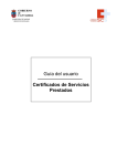 Guía del usuario Certificados de Servicios Prestados
