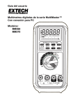Guía del usuario Multímetros digitales de la serie MultiMaster™ Con