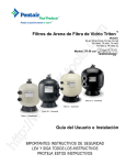 Filtros de Arena de Fibra de Vidrio Triton Guía del Usuario e