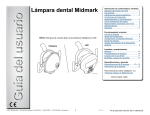 Guía del usuario, Lámpara dental Midmark_User Guide, Midmark