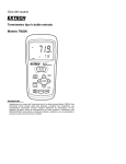 Guía del usuario Termómetro tipo k doble entrada Modelo TM200