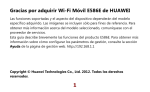 1 Gracias por adquirir Wi-Fi Móvil E586E de HUAWEI