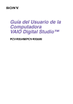 Guía del Usuario de la Computadora VAIO Digital Studio™