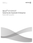 Xerox 4112/4127 Sistema de impresión Enterprise Guía del usuario