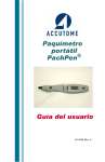 Paquímetro PachPen Guía del usuario portátil