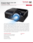 Proyector Híbrido Láser LED Full HD de 1080p