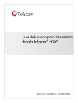 Guía del usuario para los sistemas de sala Polycom® HDX
