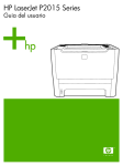 HP LaserJet P2015 Series Printer User Guide