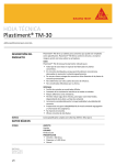 HOJA TÉCNICA Plastiment® TM-30