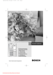 Bosch KGP 36360 Fridge Freezer Operating Instructions User Guide