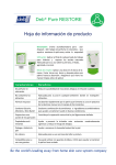 Hoja de información de producto Deb® Pure RESTORE